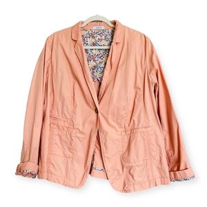 Yessica C&A Women’s Peach color blazer jacket plus size EU 50 (XL)